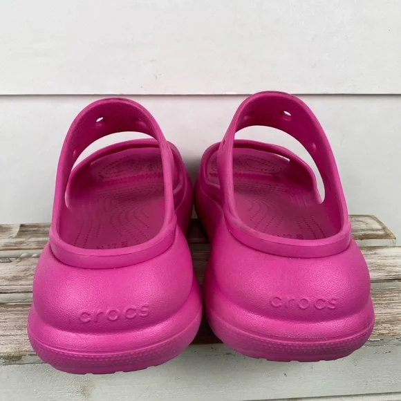 Crocs Classic Crush platform Sandal bold two-strap design.women’s size 7 Men 5 - Picture 9 of 12